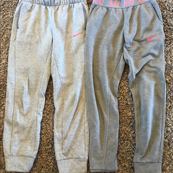 nike grey girls joggers